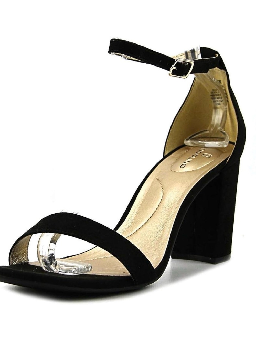 Bandolino classic Black Open-Toe Block Heel Sandal Ankle Strap size 10M NWOT - Picture 3 of 12